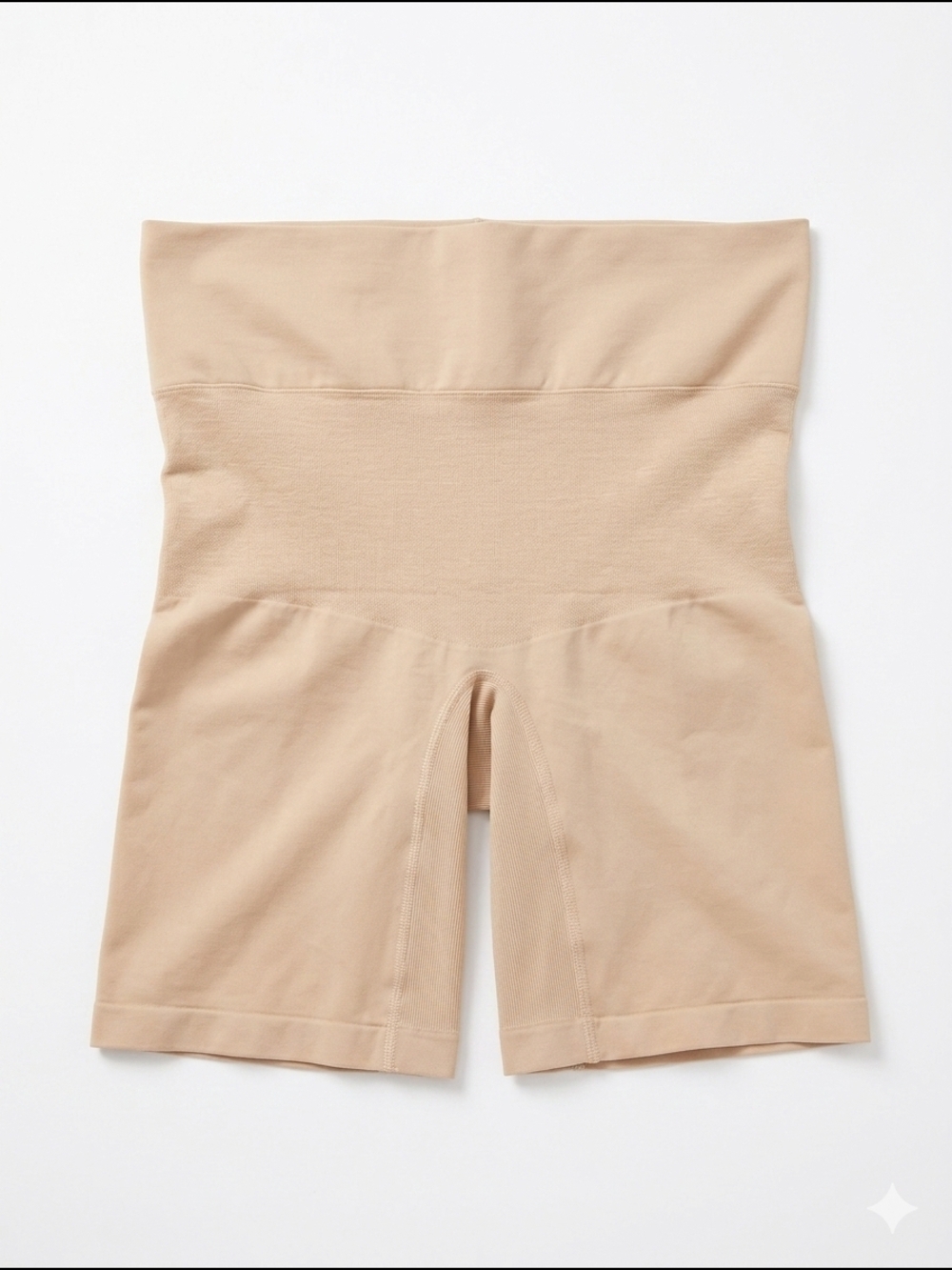 Cacique High-Waist Shaping Shorts in Beige Size 14/16